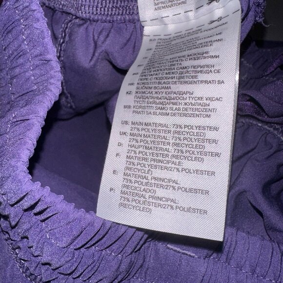 Adidas Aeroready Lot of 2 Athletic Pull On Shorts Purple Gray Womens Small - Picture 8 of 13